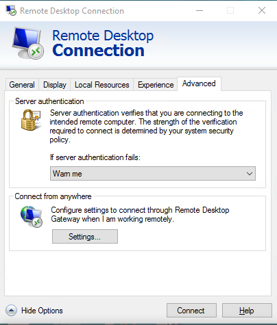 Remote Access Desktop (my office workstation) - Windows - ALESTech -  Faculty of ALES Technical Resources