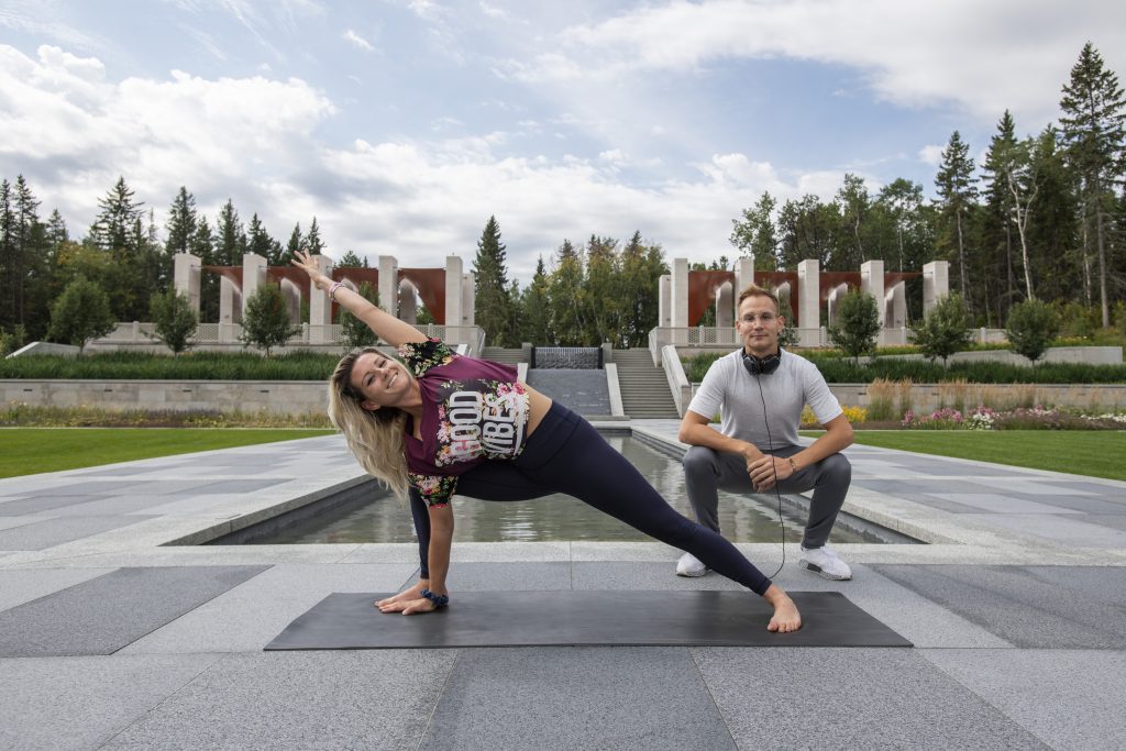 Yoga in Aga Khan Garden