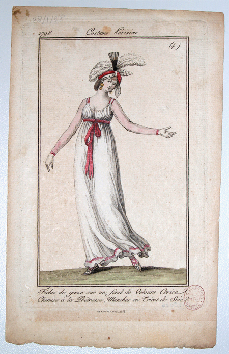 Journal des Dames et des Modes, 1798, plate 4. - Anne Lambert 