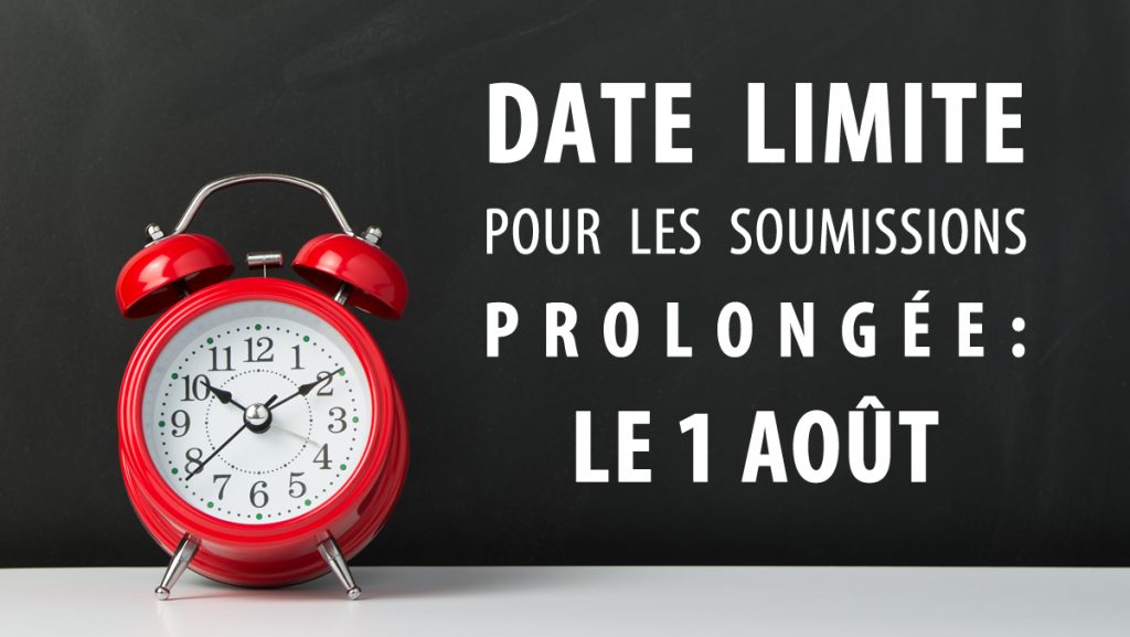 la date limite de soumission